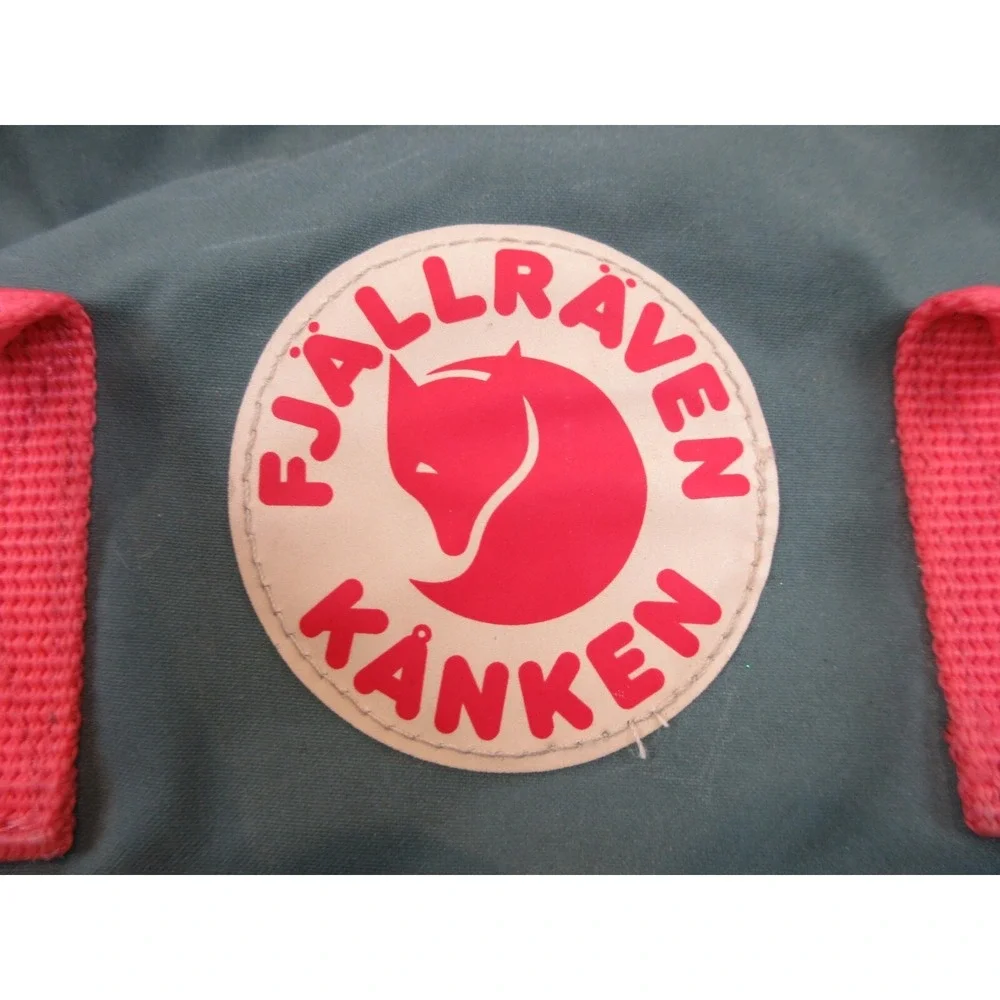 Fjallraven Kanken Sling‎ Mini Backpack Frost Green Coral Pink Casual Pocket